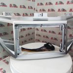 قاب مانیتور توسان ix35 2017 سایز 9 اینچ رنگ مشکی و سیلور کد 802