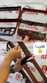 قاب ارتقایافته سمند وسط فلاشر مثلثی طرح چوب کد 1757 با کابل بخاری RV کد 815 - Image 3